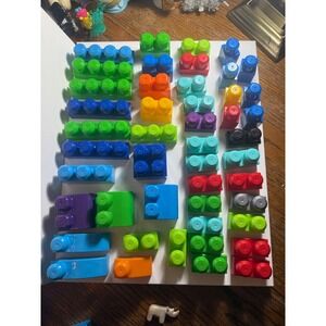 Lot of Mega Blocks Building Blocks Bricks Toddler Play Set Excellent